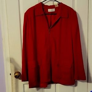 First Issue (Liz Claiborne) Red Sports Coat, Size 16